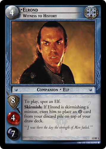 Elrond, Witness to History (F)