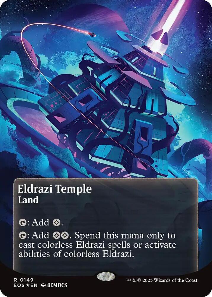 Eldrazi Temple (Borderless) (Galaxy Foil)