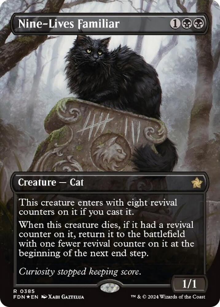 Nine-Lives Familiar (Borderless)