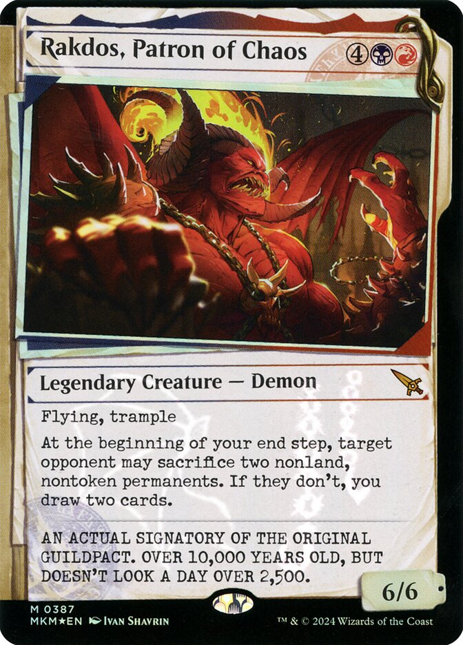 Rakdos, Patron of Chaos (Showcase Invisible Ink)