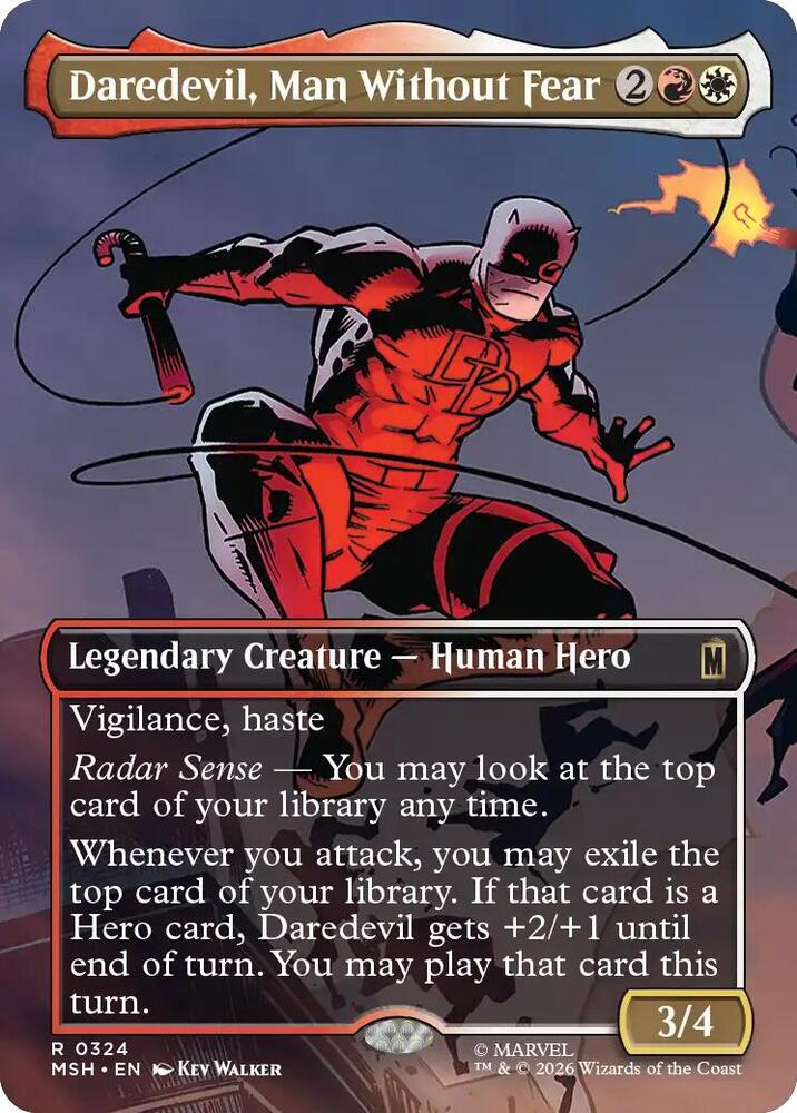 Daredevil, Man Without Fear (Borderless)