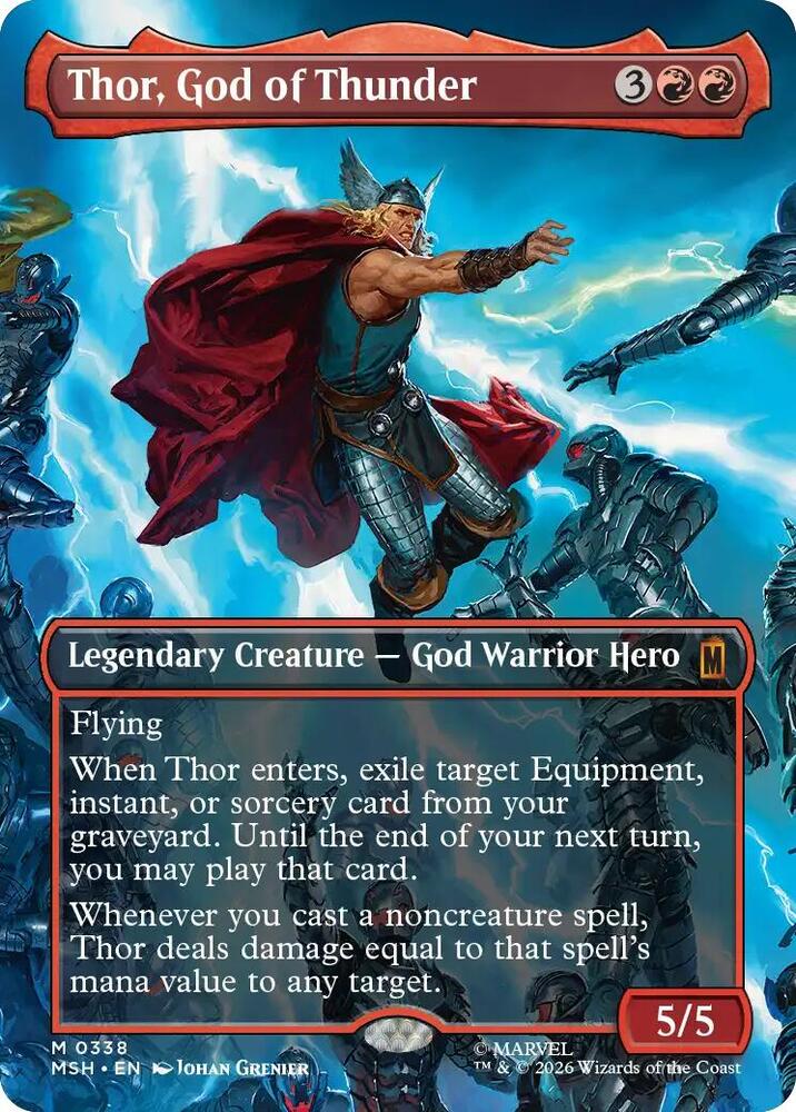 Thor, God of Thunder (Borderless)