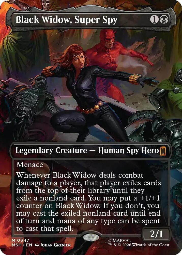 Black Widow, Super Spy (Borderless)