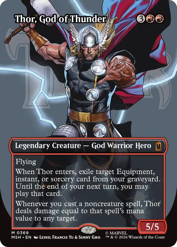 Thor, God of Thunder (Borderless)
