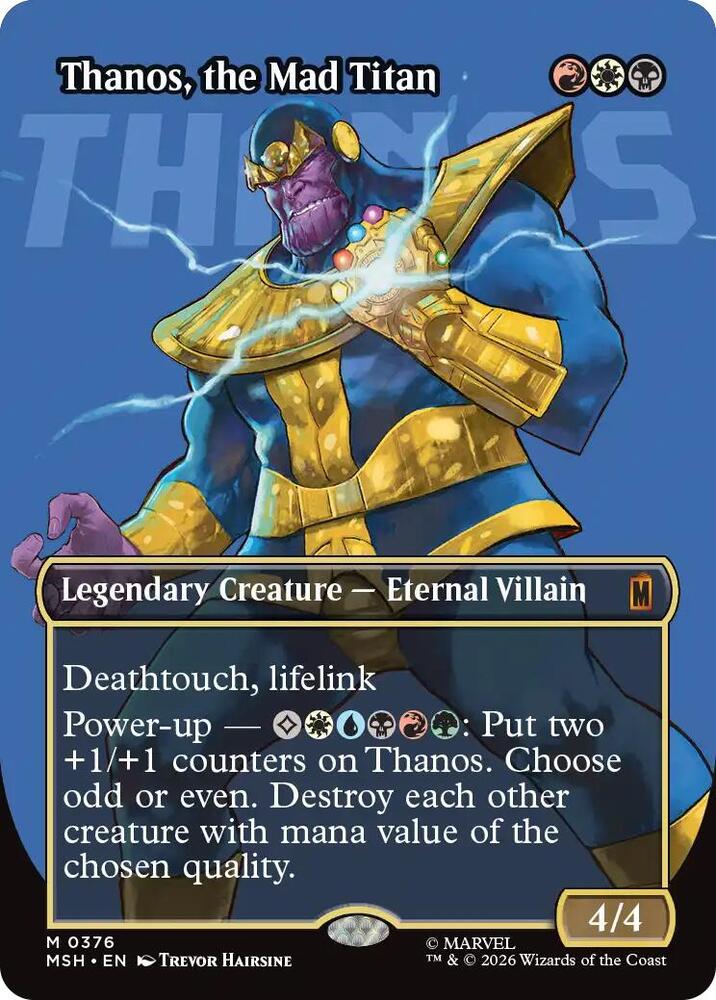Thanos, the Mad Titan (Borderless)