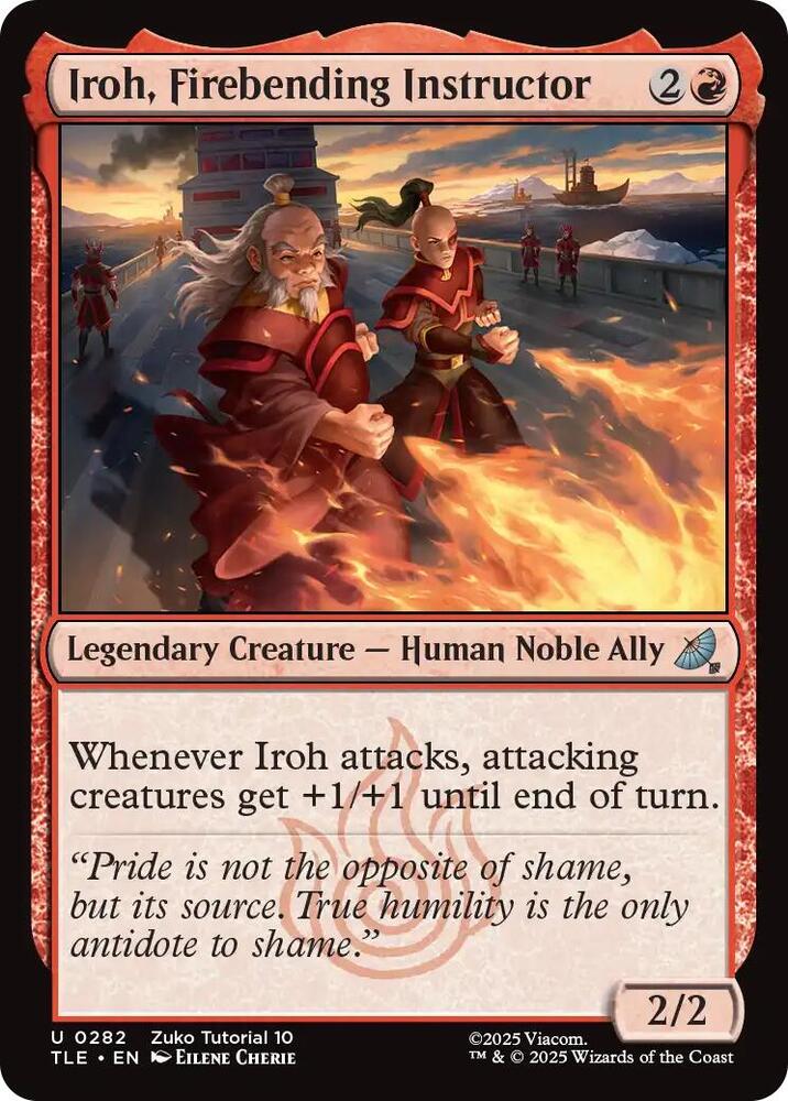 Iroh, Firebending Instructor