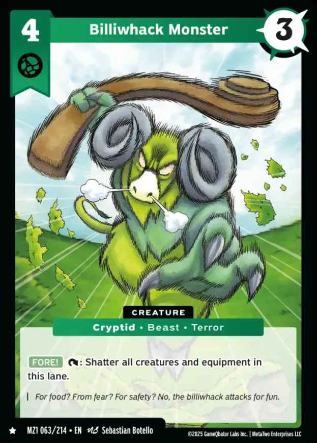 Billiwhack Monster