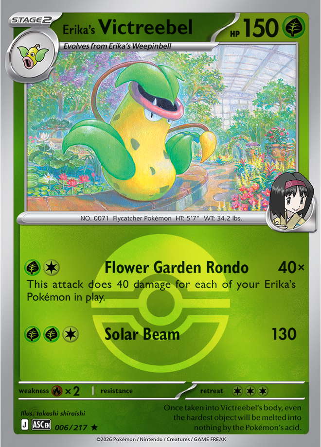 Erika's Victreebel (Poke Ball)