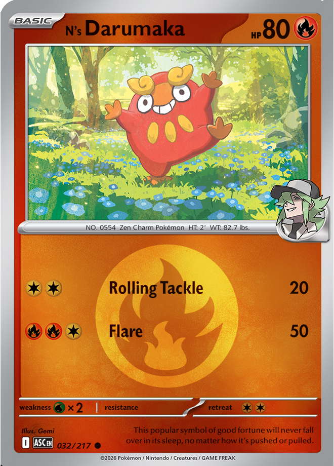 N's Darumaka (Energy Symbol Pattern)