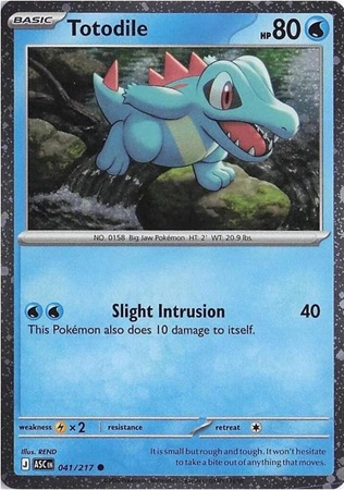 Totodile (Cosmos Holo First Partner Deluxe Pin Collection)