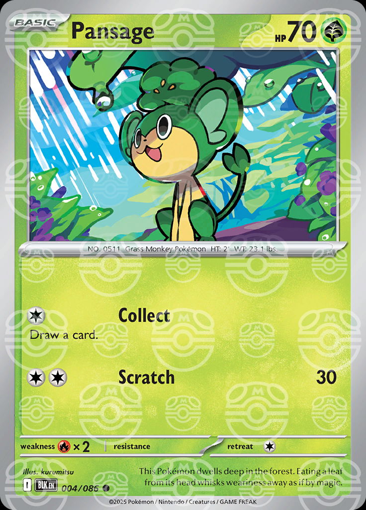 Pansage (Master Ball Pattern)