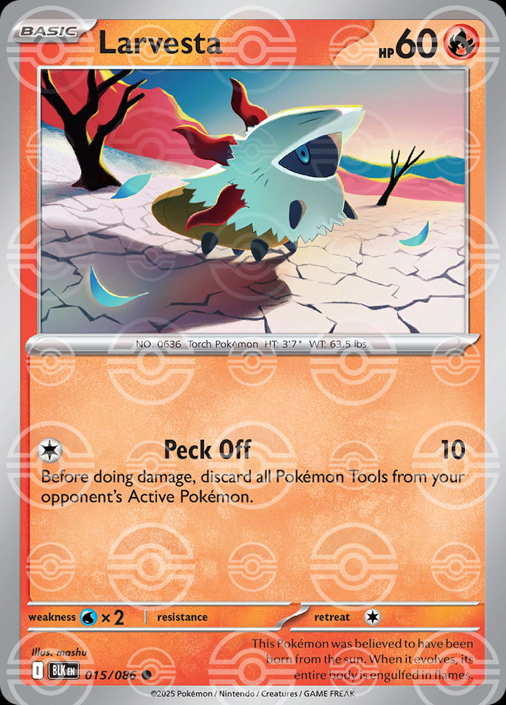 Larvesta (Poke Ball Pattern)