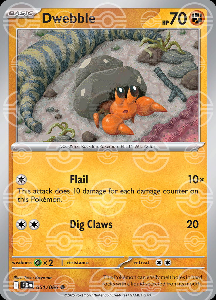 Dwebble (Poke Ball Pattern)