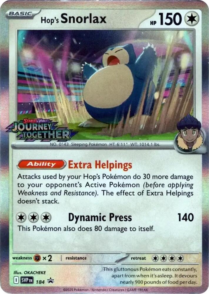 Hop's Snorlax (Prerelease)