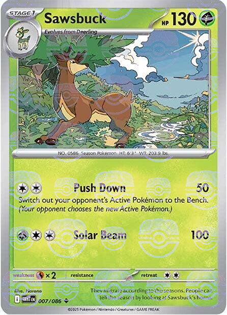 Sawsbuck (Master Ball Pattern)