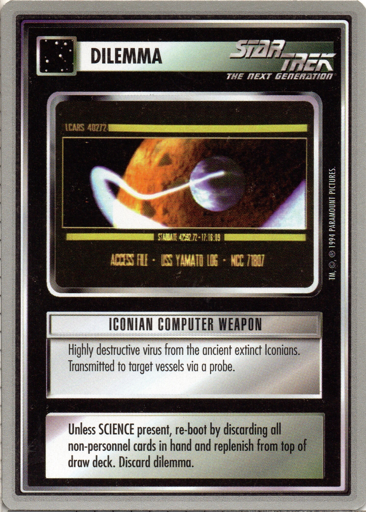 Iconian Computer Weapon