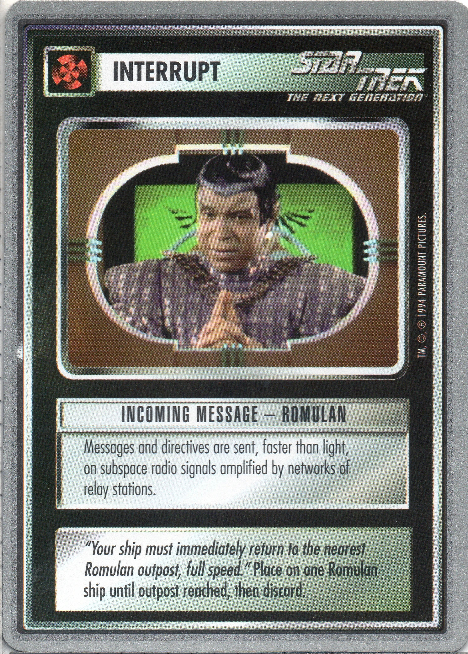 Incoming Message - Romulan