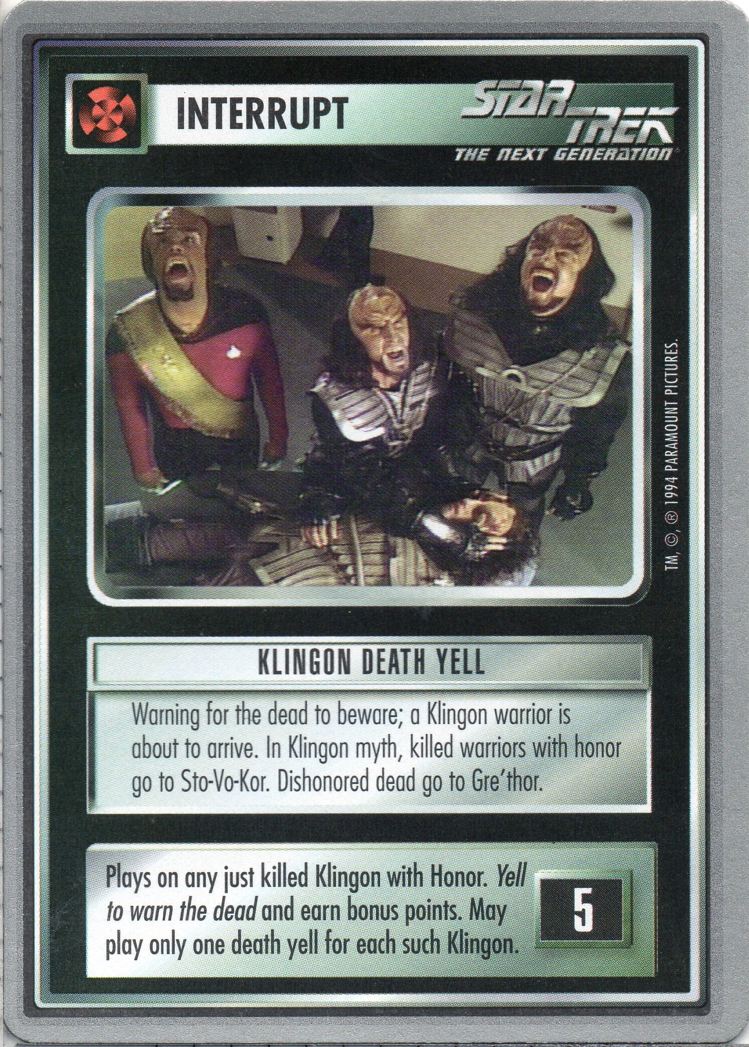 Klingon Death Yell