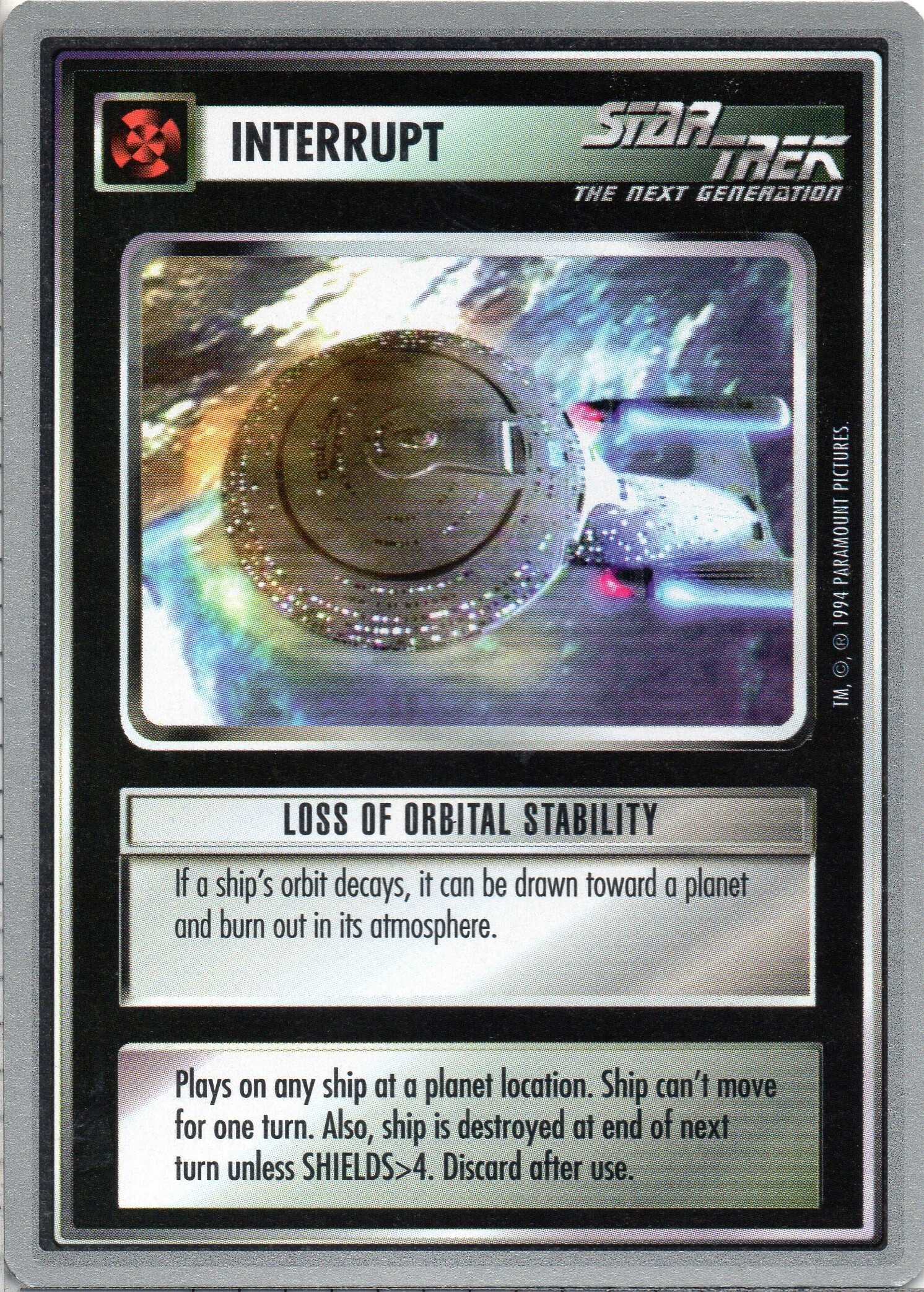Loss of Orbital Stability