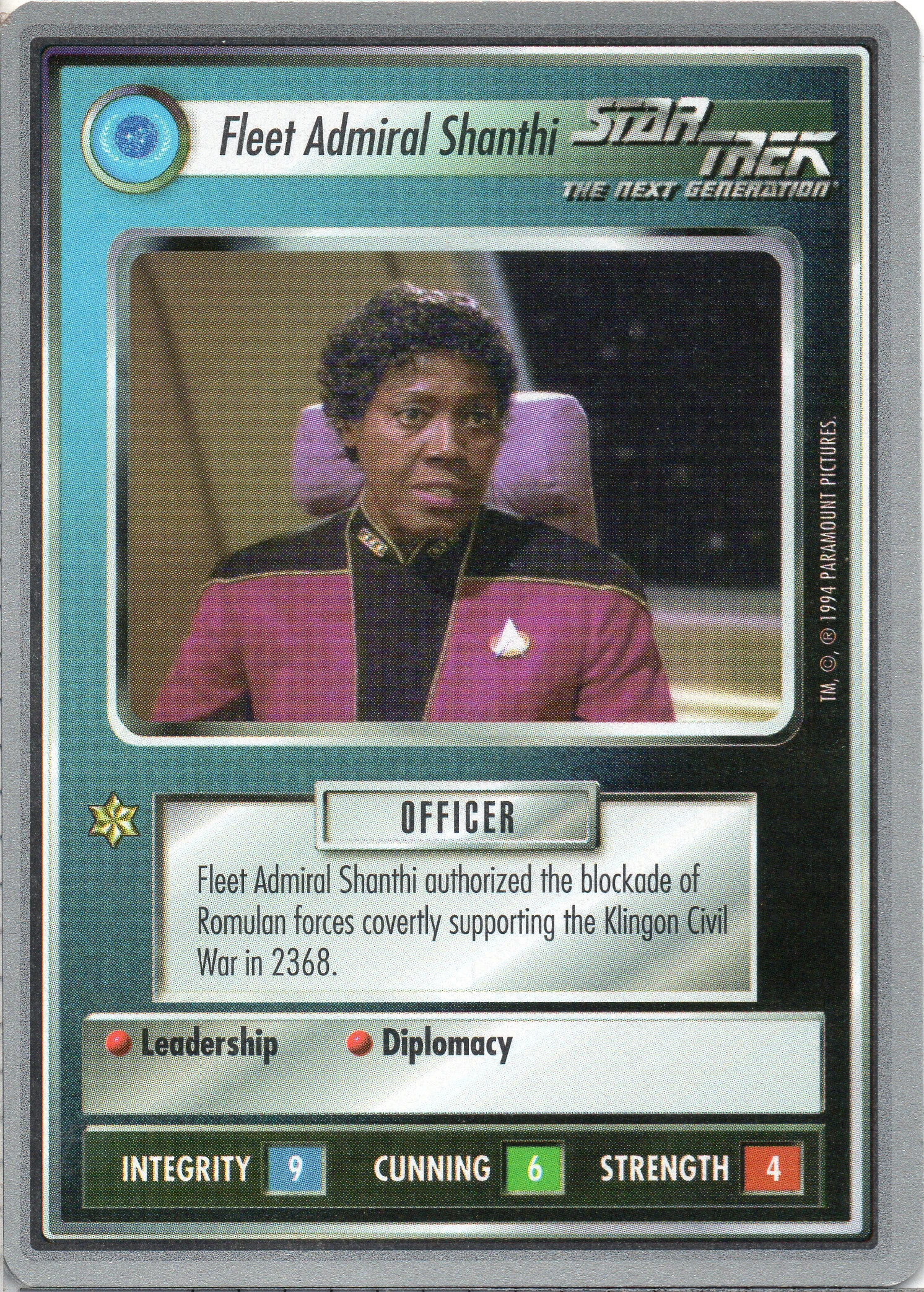 Fleet Admiral Shanthi