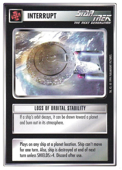 Loss of Orbital Stability