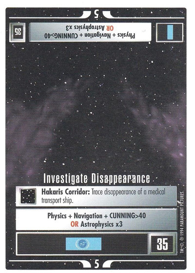 Investigate Disappearance