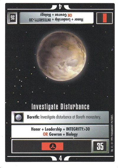 Investigate Disturbance