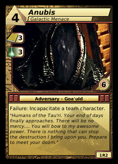 Anubis, Galactic Menace