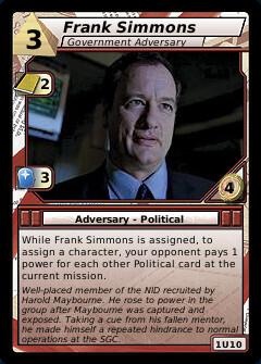 Frank Simmons, Government Adversary