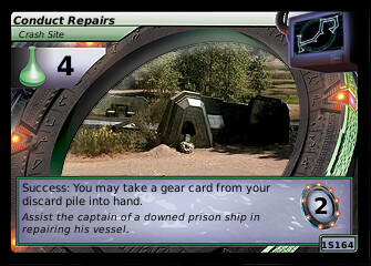 Conduct Repairs, Crash Site