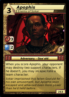 Apophis, Enemy of Sokar