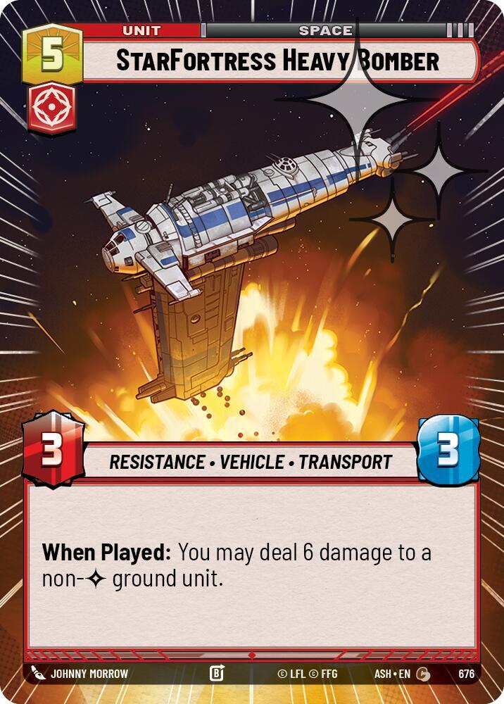 StarFortress Heavy Bomber (Hyperspace Foil)