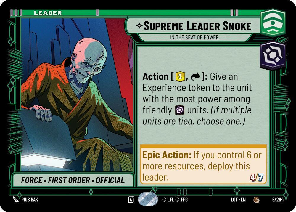 Supreme Leader Snoke - In the Seat of Power Front