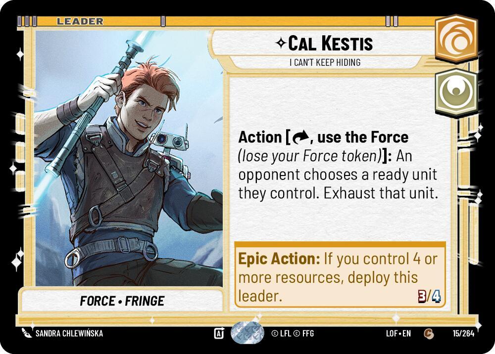 Cal Kestis - I Can't Keep Hiding Front