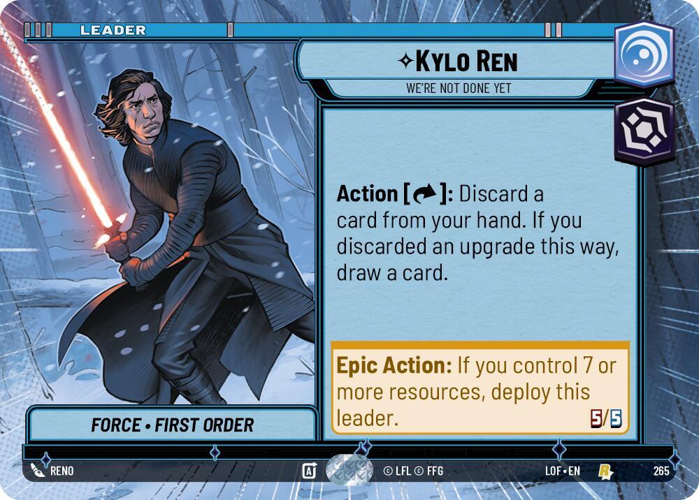 Kylo Ren - We're Not Done Yet (Hyperspace) Front