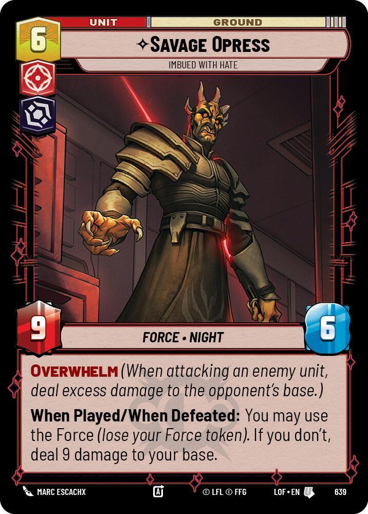 Savage Opress - Imbued With Hate (Foil)