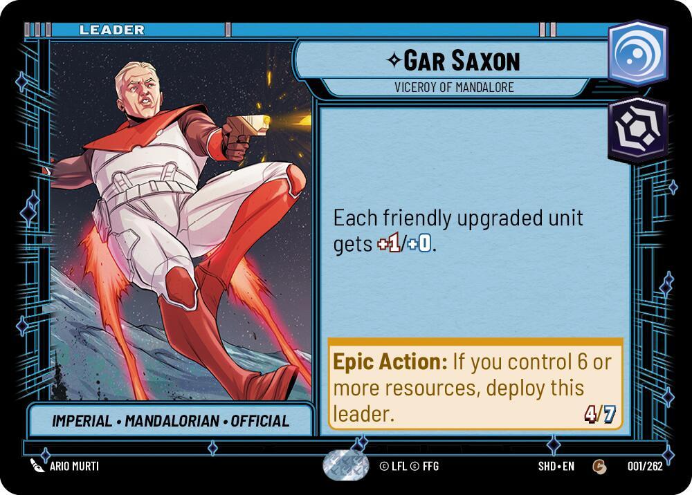 Gar Saxon - Viceroy of Mandalore Front