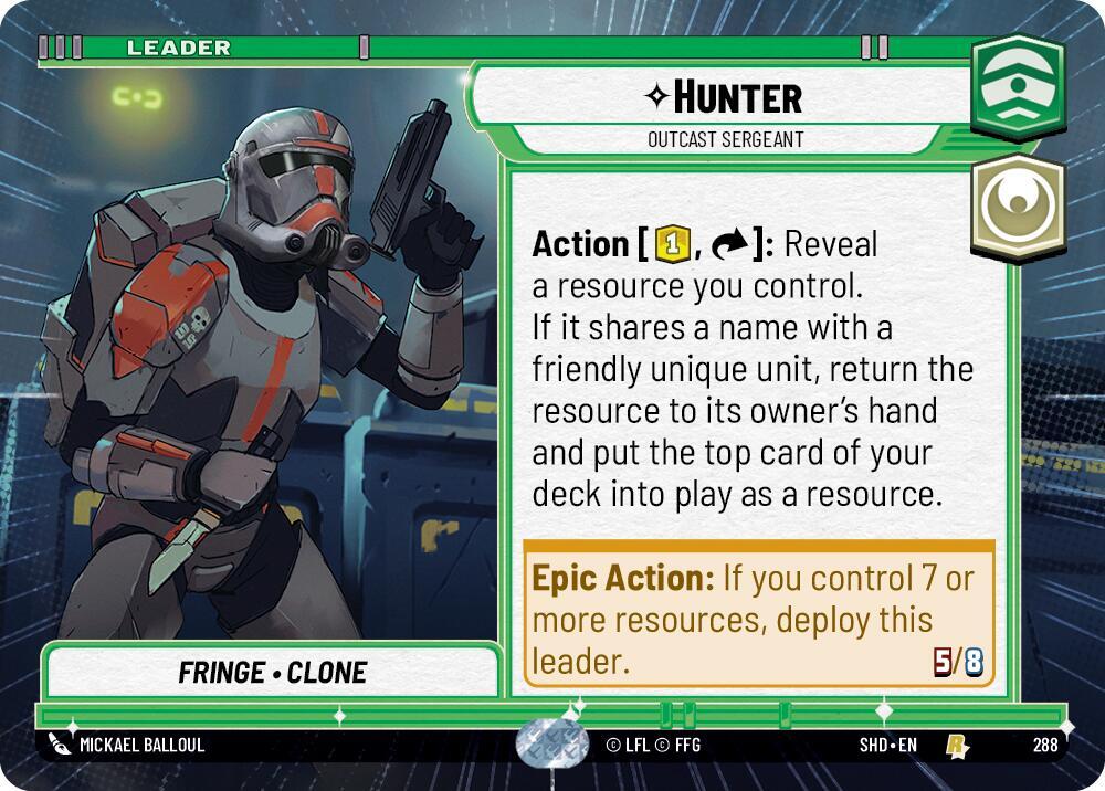 Hunter - Outcast Sergeant (Hyperspace) Front