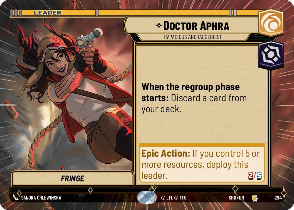 Doctor Aphra - Rapacious Archaeologist (Hyperspace) Front