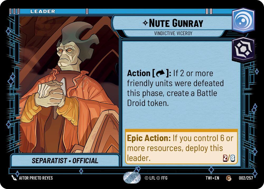 Nute Gunray - Vindictive Viceroy Front